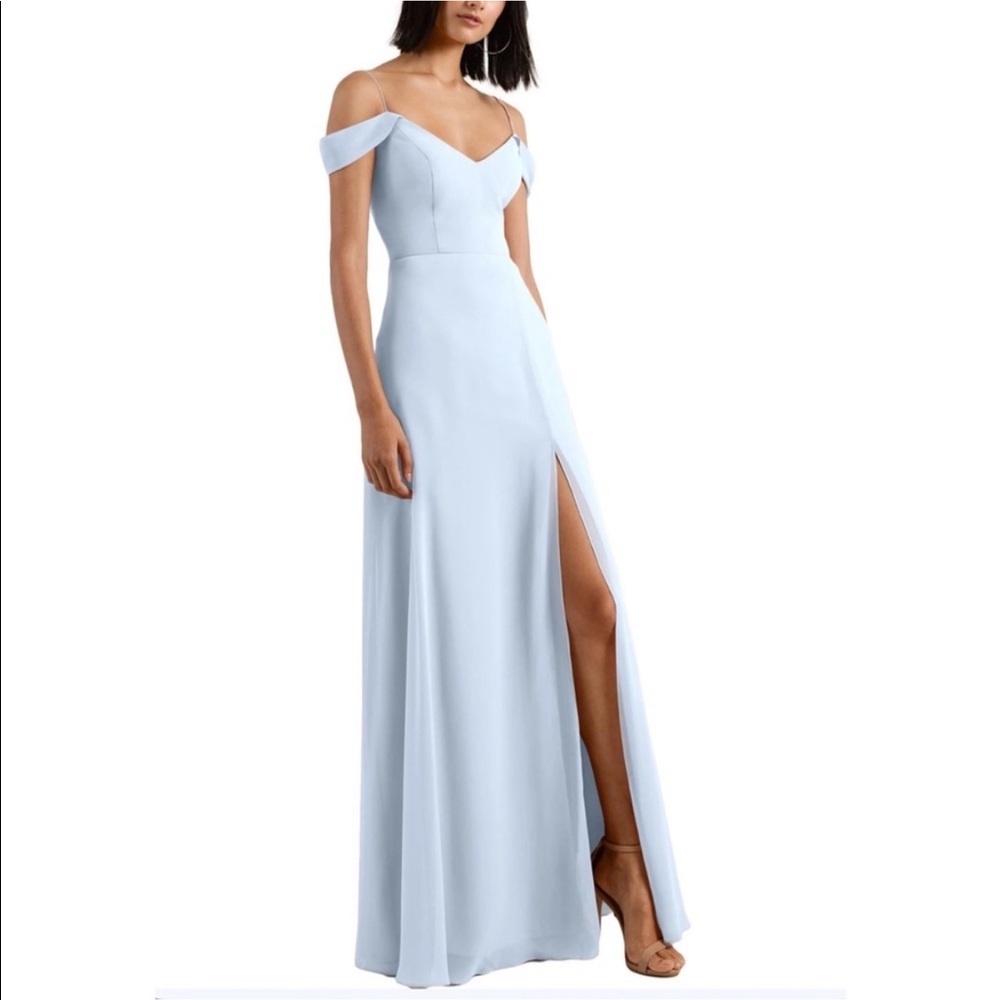 Light Blue Jenny Yoo Bridesmaid Dress